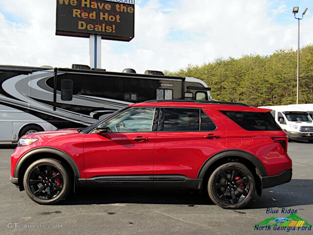 2021 Explorer ST 4WD - Rapid Red Metallic / Ebony photo #2