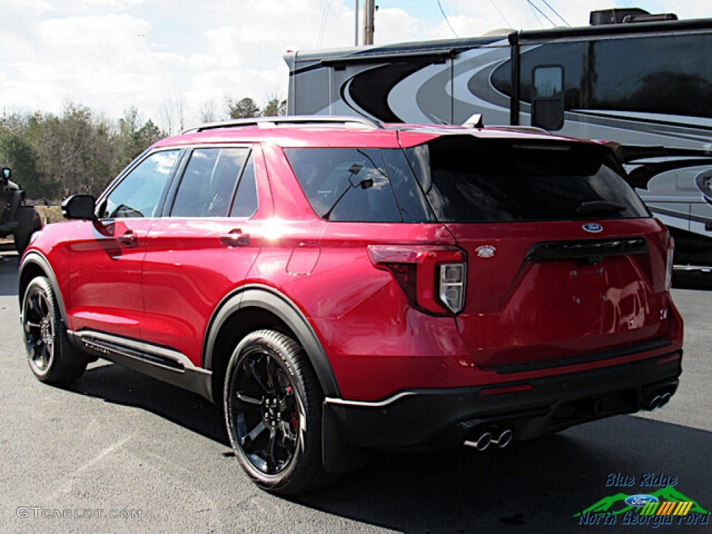 2021 Explorer ST 4WD - Rapid Red Metallic / Ebony photo #3