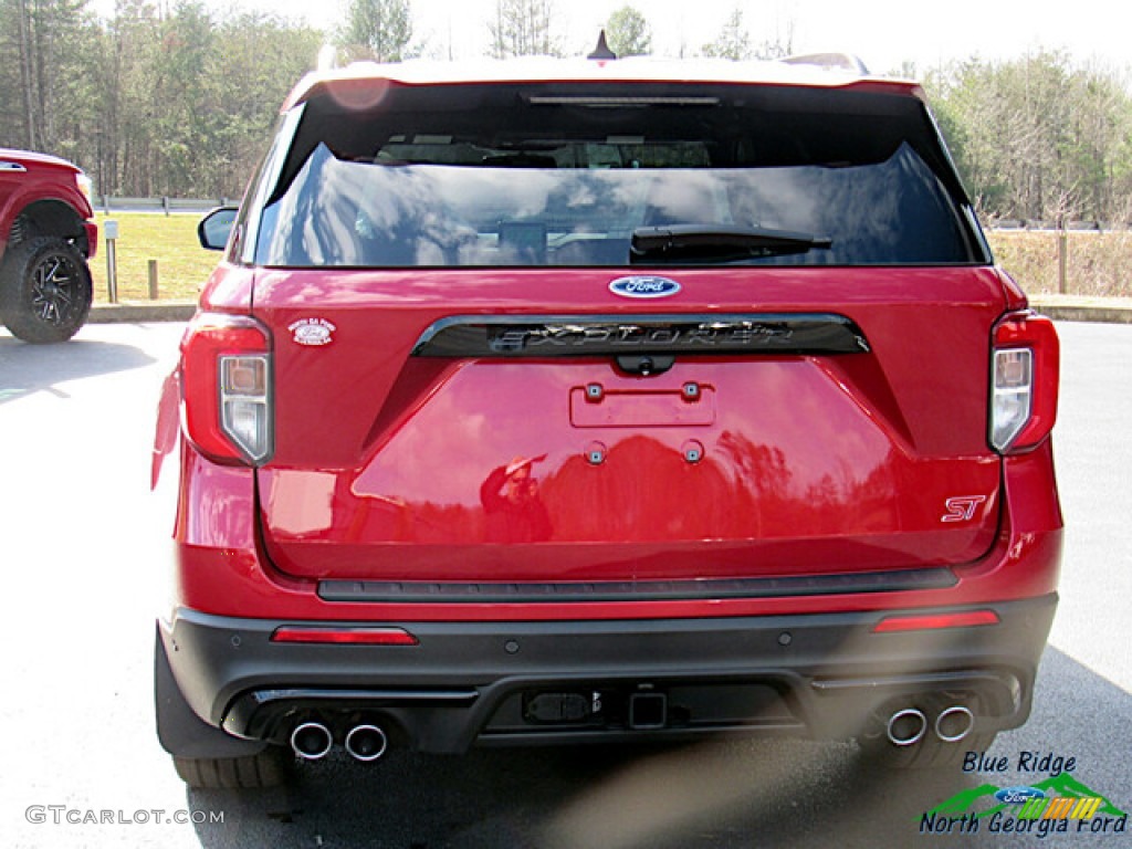 2021 Explorer ST 4WD - Rapid Red Metallic / Ebony photo #4