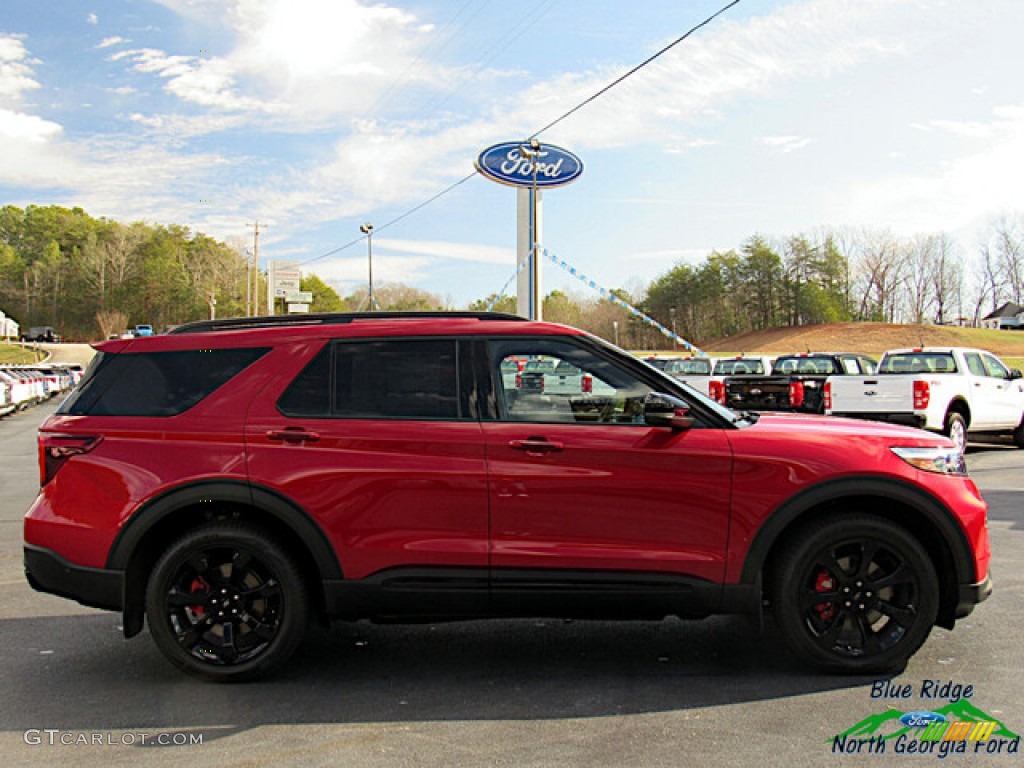 2021 Explorer ST 4WD - Rapid Red Metallic / Ebony photo #6