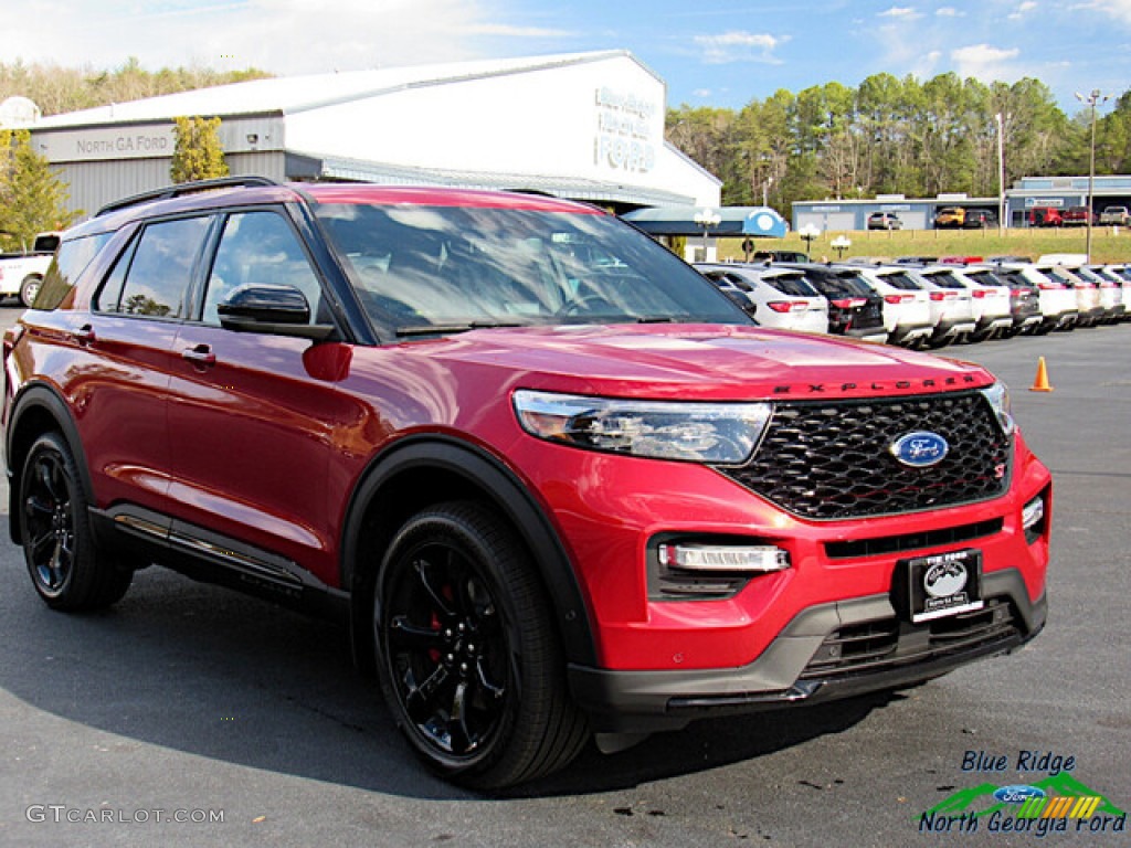 2021 Explorer ST 4WD - Rapid Red Metallic / Ebony photo #7