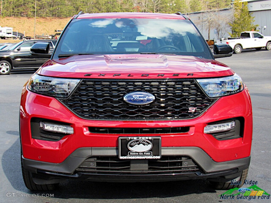 2021 Explorer ST 4WD - Rapid Red Metallic / Ebony photo #8