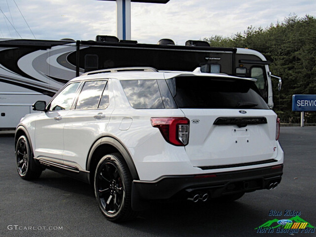 2021 Explorer ST 4WD - Star White Metallic Tri-Coat / Ebony photo #3