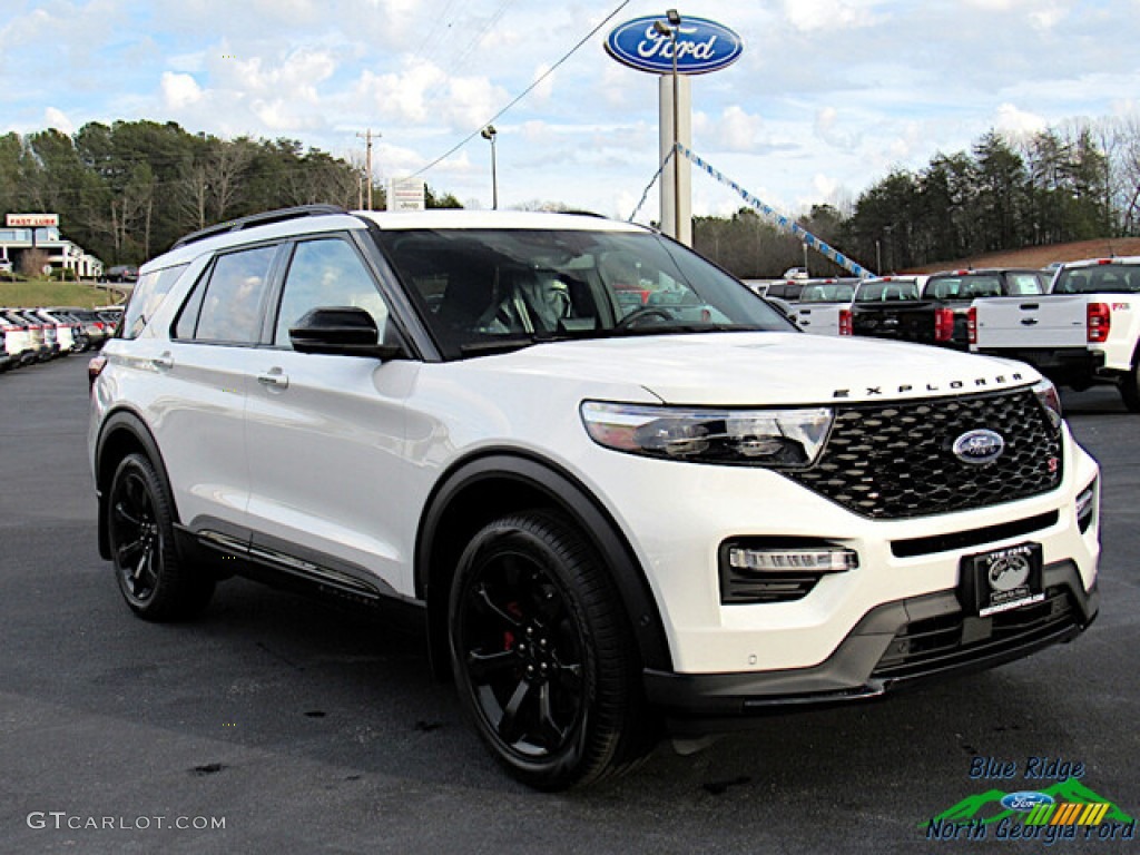 2021 Explorer ST 4WD - Star White Metallic Tri-Coat / Ebony photo #7