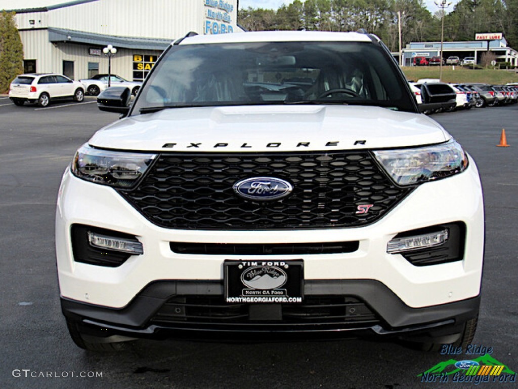 2021 Explorer ST 4WD - Star White Metallic Tri-Coat / Ebony photo #8