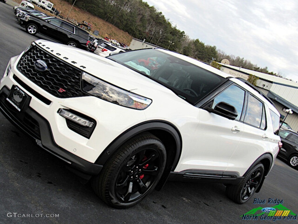 2021 Explorer ST 4WD - Star White Metallic Tri-Coat / Ebony photo #27