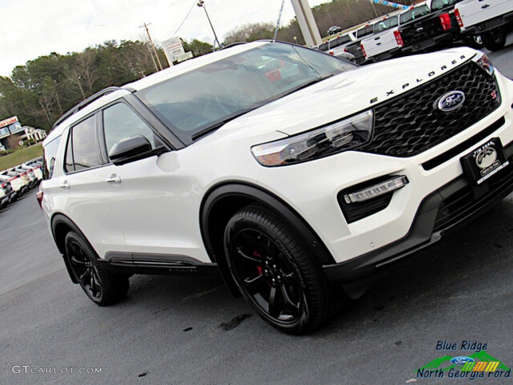 2021 Explorer ST 4WD - Star White Metallic Tri-Coat / Ebony photo #28