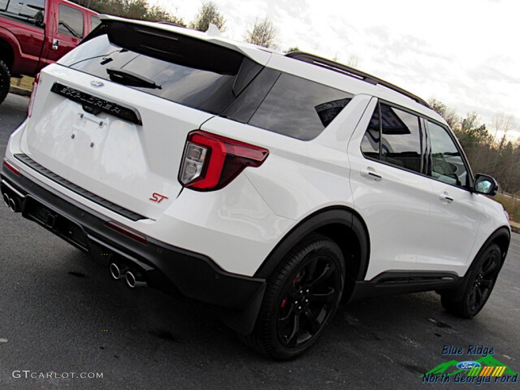 2021 Explorer ST 4WD - Star White Metallic Tri-Coat / Ebony photo #29