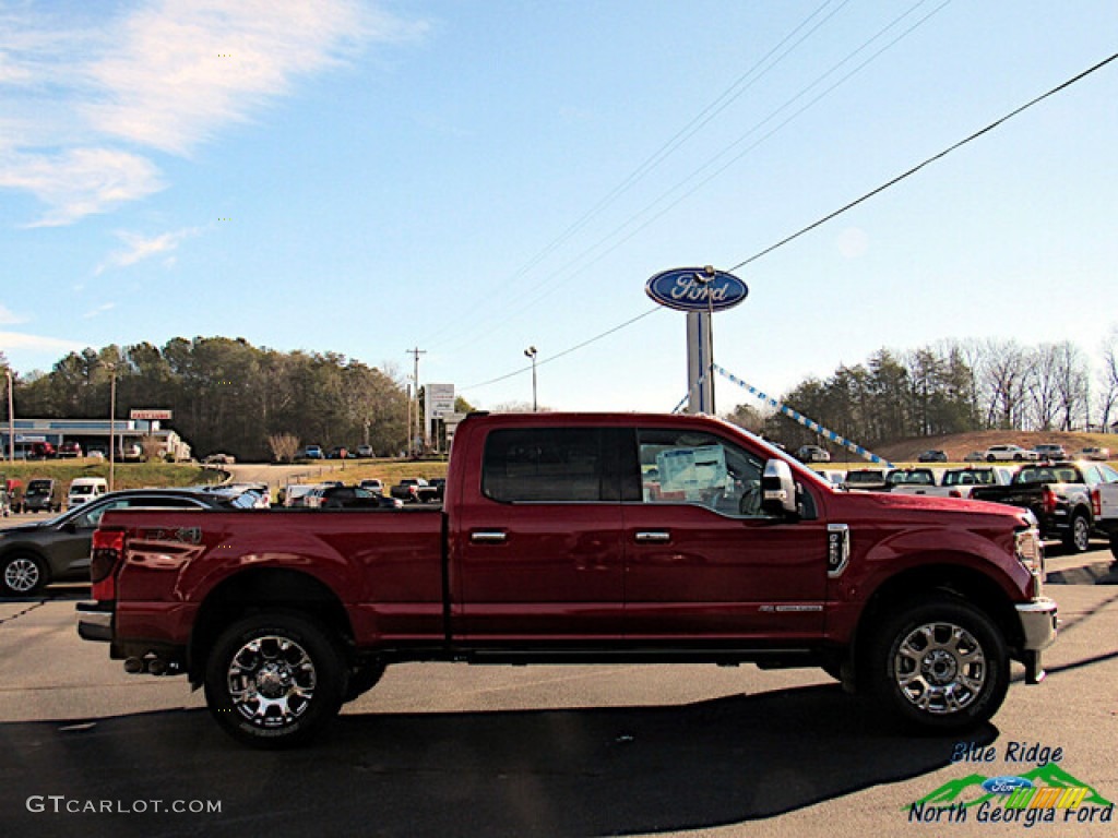 2020 F250 Super Duty King Ranch Crew Cab 4x4 - Rapid Red / Kingsville Antique/Java photo #6