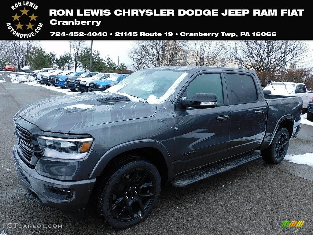 2021 1500 Laramie Crew Cab 4x4 - Granite Crystal Metallic / Black photo #1