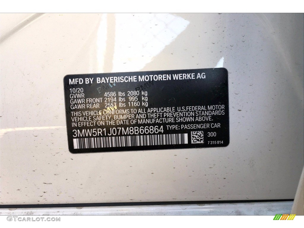 2021 3 Series 330i Sedan - Alpine White / Black photo #19