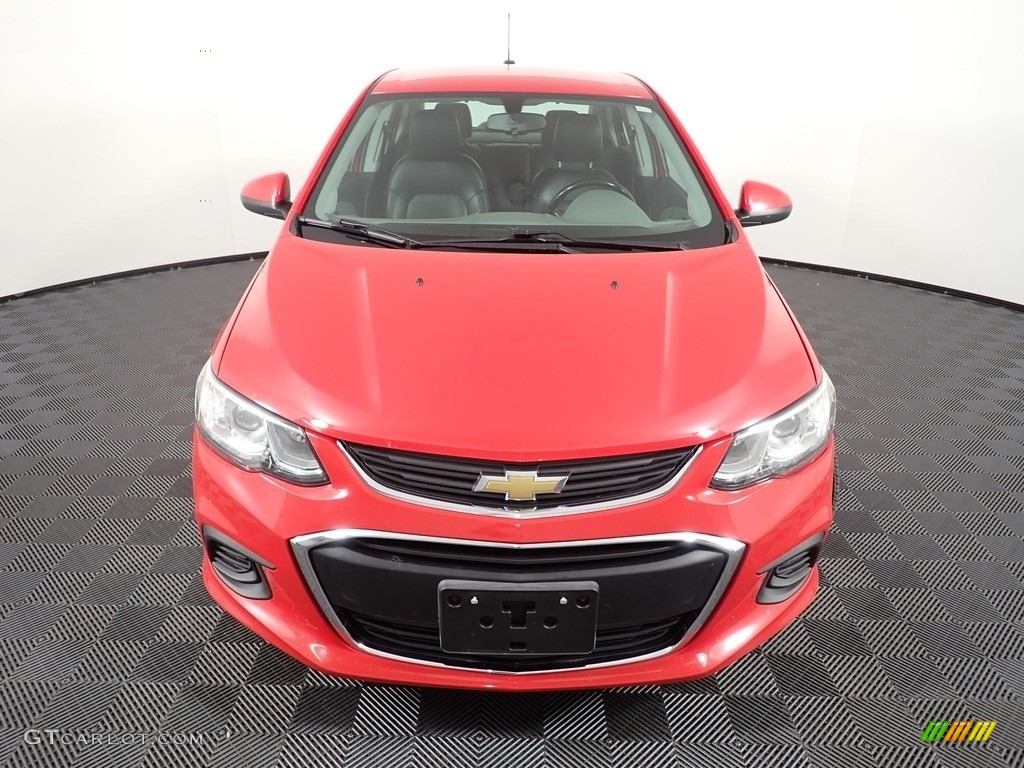 Red Hot 2017 Chevrolet Sonic Premier Sedan Exterior Photo #140573436