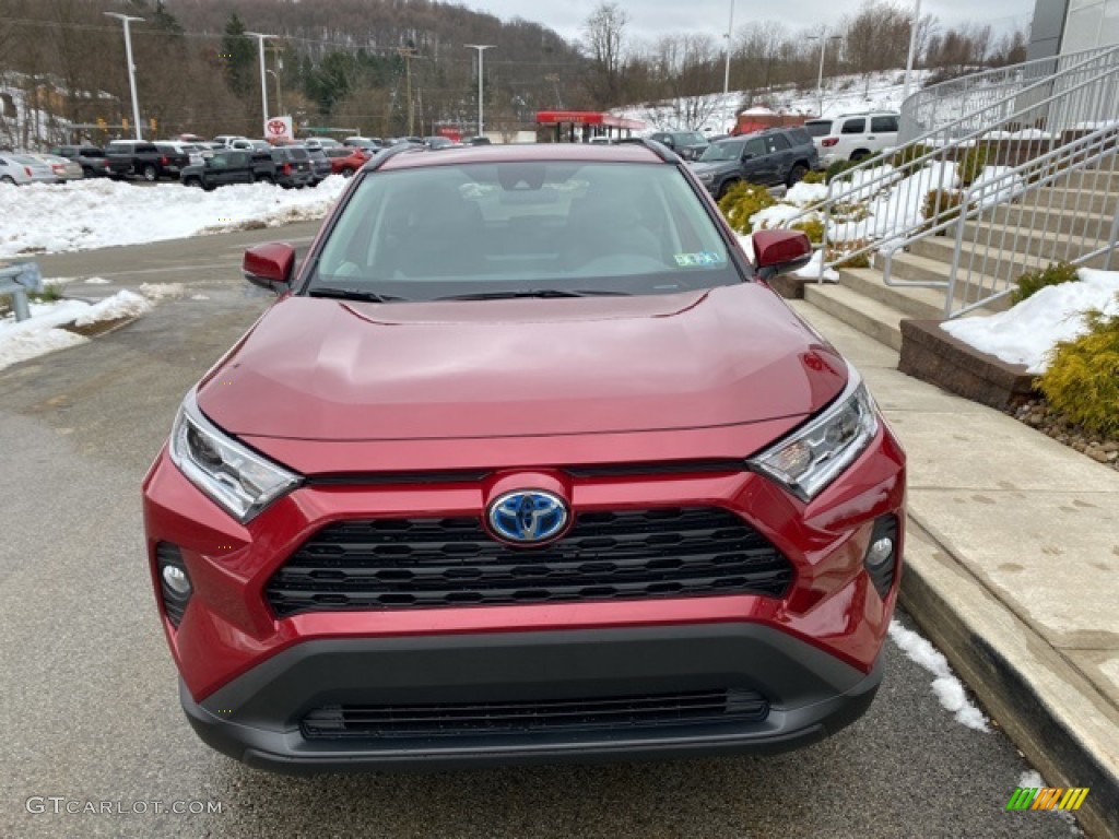 2021 RAV4 XLE AWD Hybrid - Ruby Flare Pearl / Light Gray photo #12