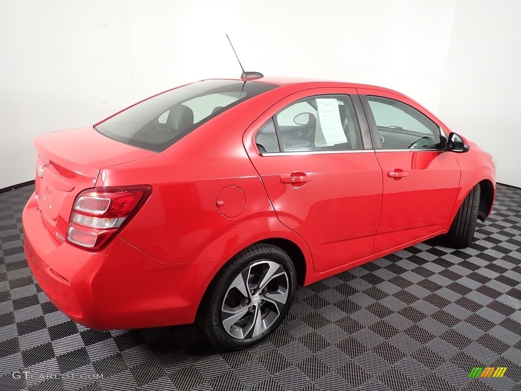 2017 Sonic Premier Sedan - Red Hot / Jet Black/Dark Titanium photo #13