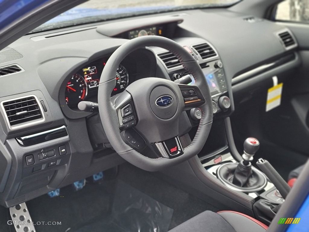 2020 Subaru WRX STI Limited Recaro Ultra Suede/Carbon Black Steering Wheel Photo #140573769