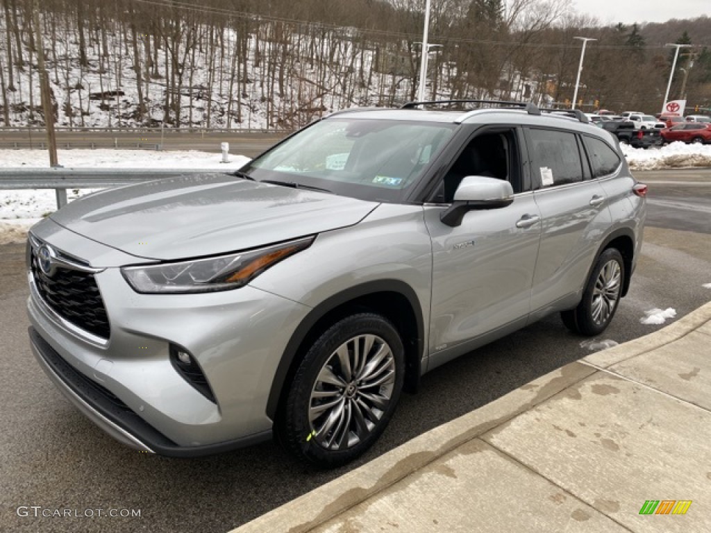 Celestial Silver Metallic 2021 Toyota Highlander Hybrid Platinum AWD Exterior Photo #140574990