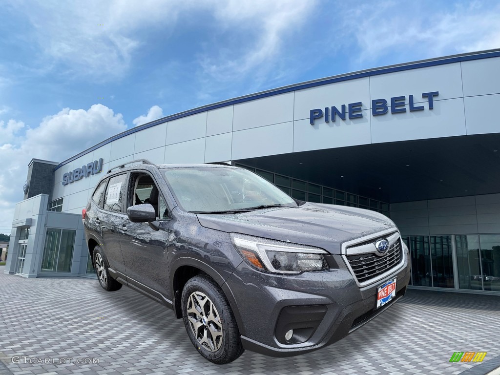 2021 Forester 2.5i Premium - Magnetite Gray Metallic / Black photo #1