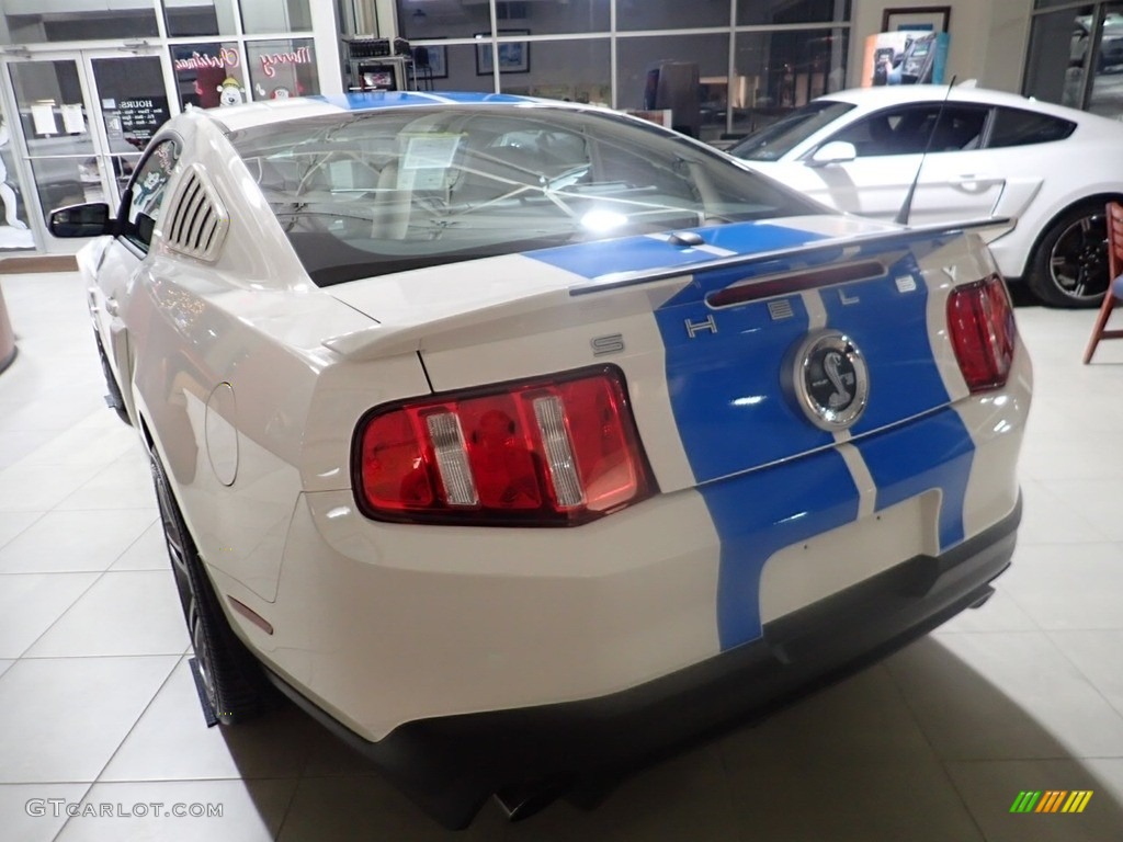 2011 Mustang Shelby GT500 Coupe - Performance White / Charcoal Black/Grabber Blue photo #2