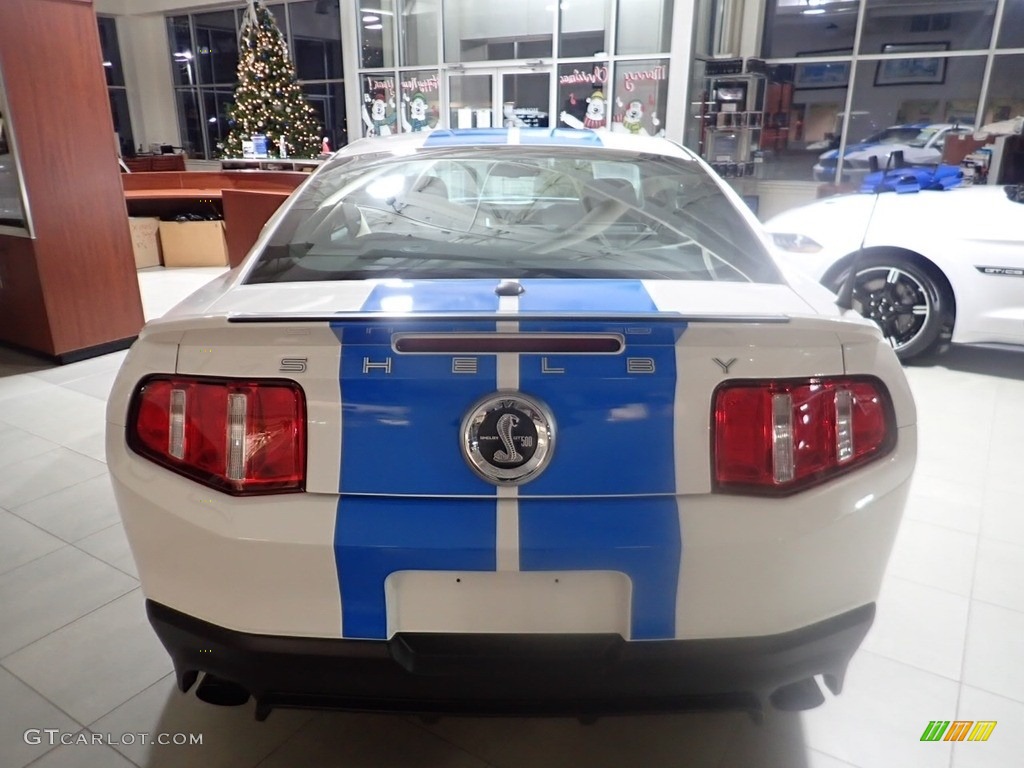2011 Mustang Shelby GT500 Coupe - Performance White / Charcoal Black/Grabber Blue photo #3