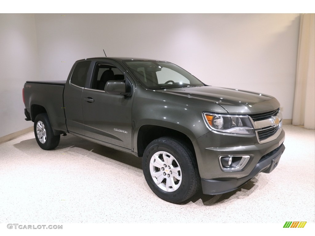 2018 Colorado LT Extended Cab 4x4 - Deepwood Green Metallic / Jet Black photo #1