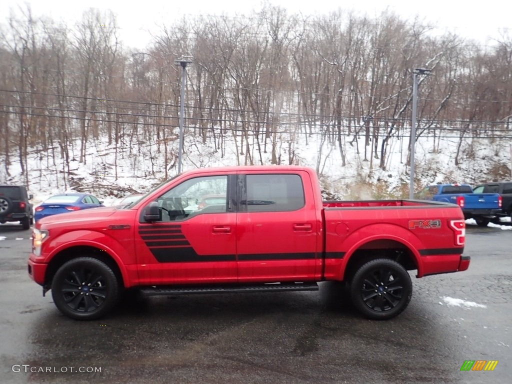2020 F150 XLT SuperCrew 4x4 - Rapid Red / Sport Special Edition Black/Red photo #5