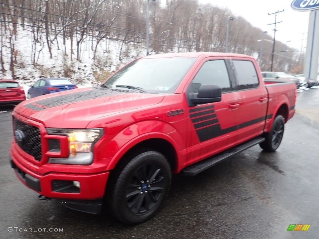 2020 F150 XLT SuperCrew 4x4 - Rapid Red / Sport Special Edition Black/Red photo #6