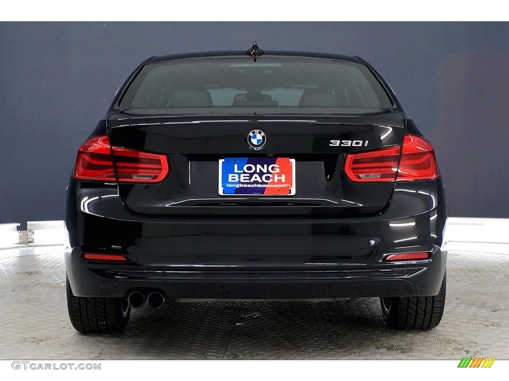 2018 3 Series 330i Sedan - Black Sapphire Metallic / Black photo #3