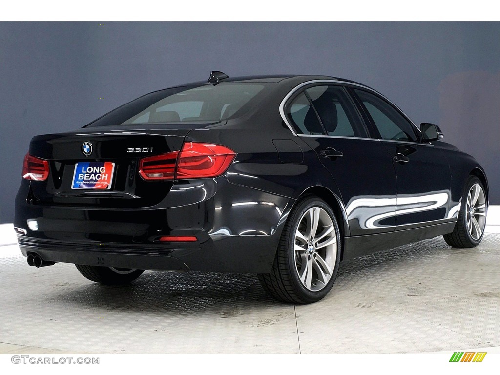 2018 3 Series 330i Sedan - Black Sapphire Metallic / Black photo #13