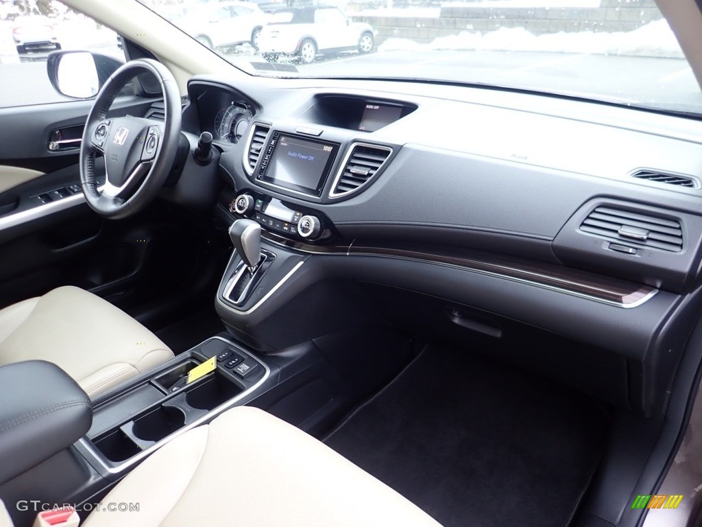 2016 Honda CR-V EX-L AWD Beige Dashboard Photo #140579772