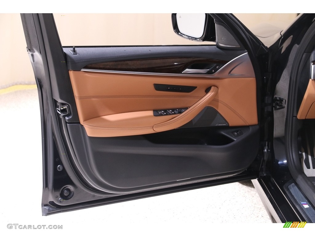 2018 5 Series 540i xDrive Sedan - Carbon Black Metallic / Cognac photo #4