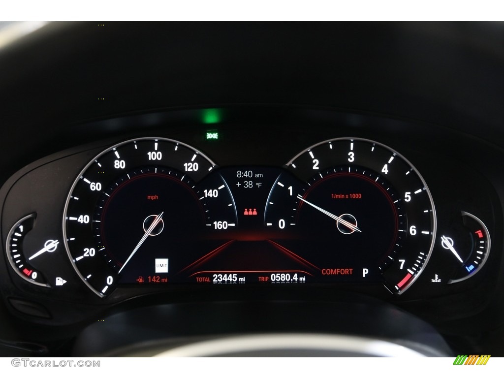 2018 5 Series 540i xDrive Sedan - Carbon Black Metallic / Cognac photo #8