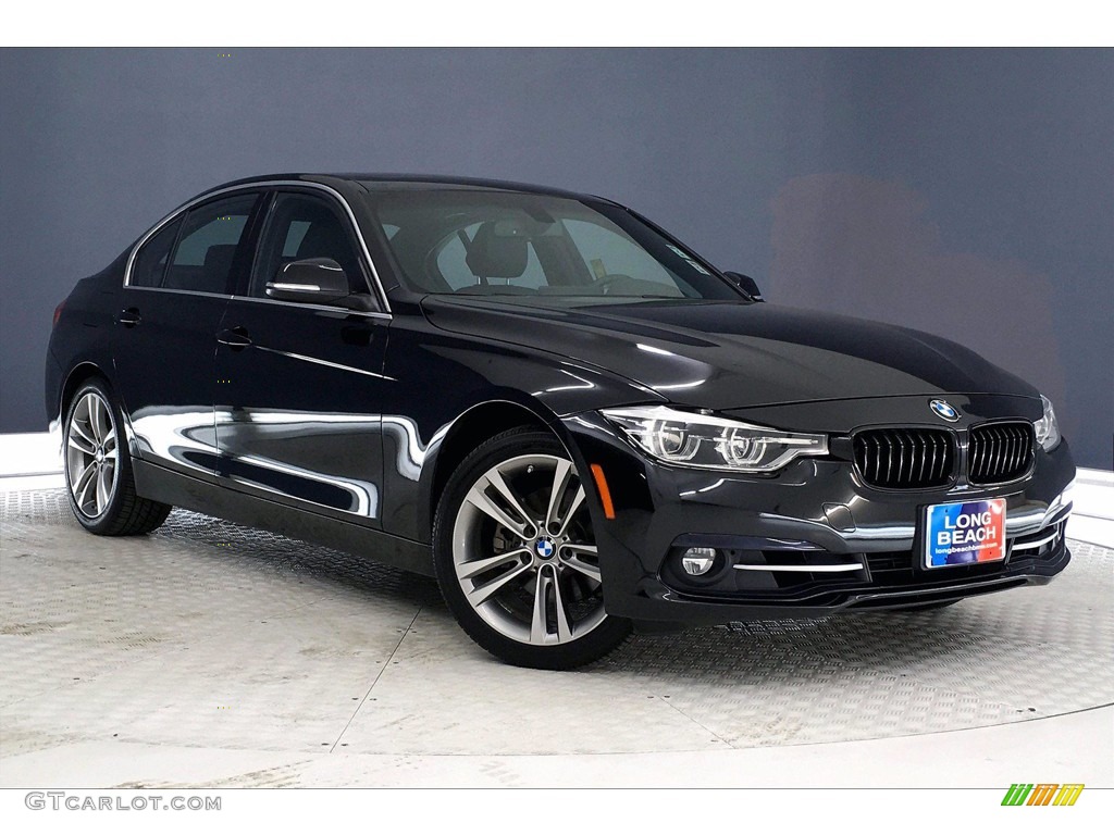 2018 3 Series 330i Sedan - Black Sapphire Metallic / Black photo #37