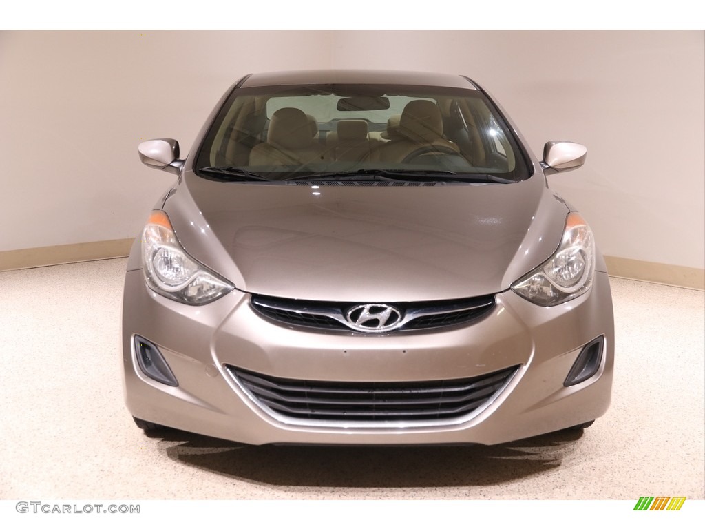 2011 Elantra GLS - Desert Bronze / Beige photo #2