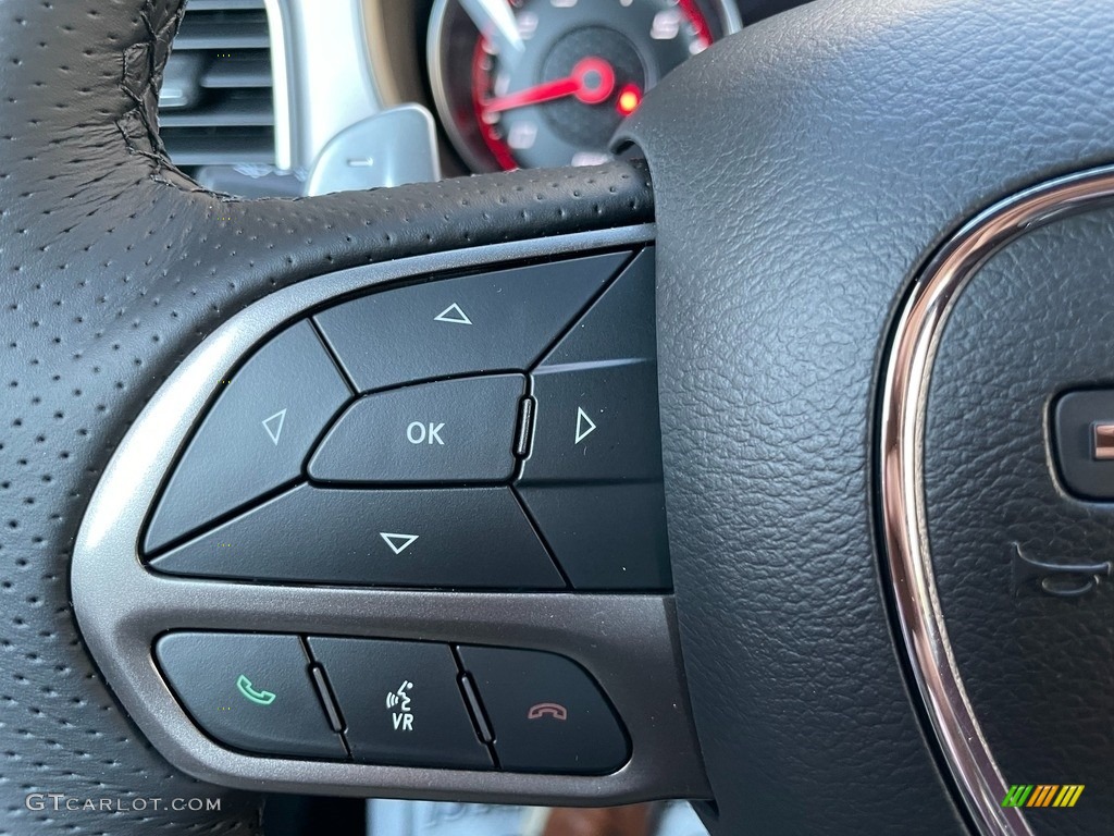 2021 Dodge Charger Scat Pack Black Steering Wheel Photo #140581230