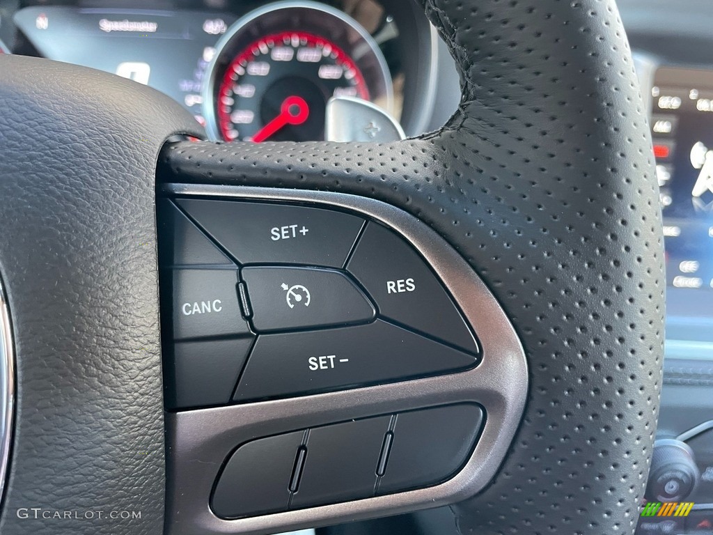 2021 Dodge Charger Scat Pack Black Steering Wheel Photo #140581251