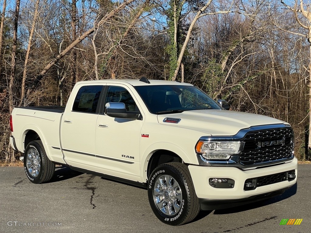 Pearl White 2020 Ram 3500 Limited Crew Cab 4x4 Exterior Photo #140581632
