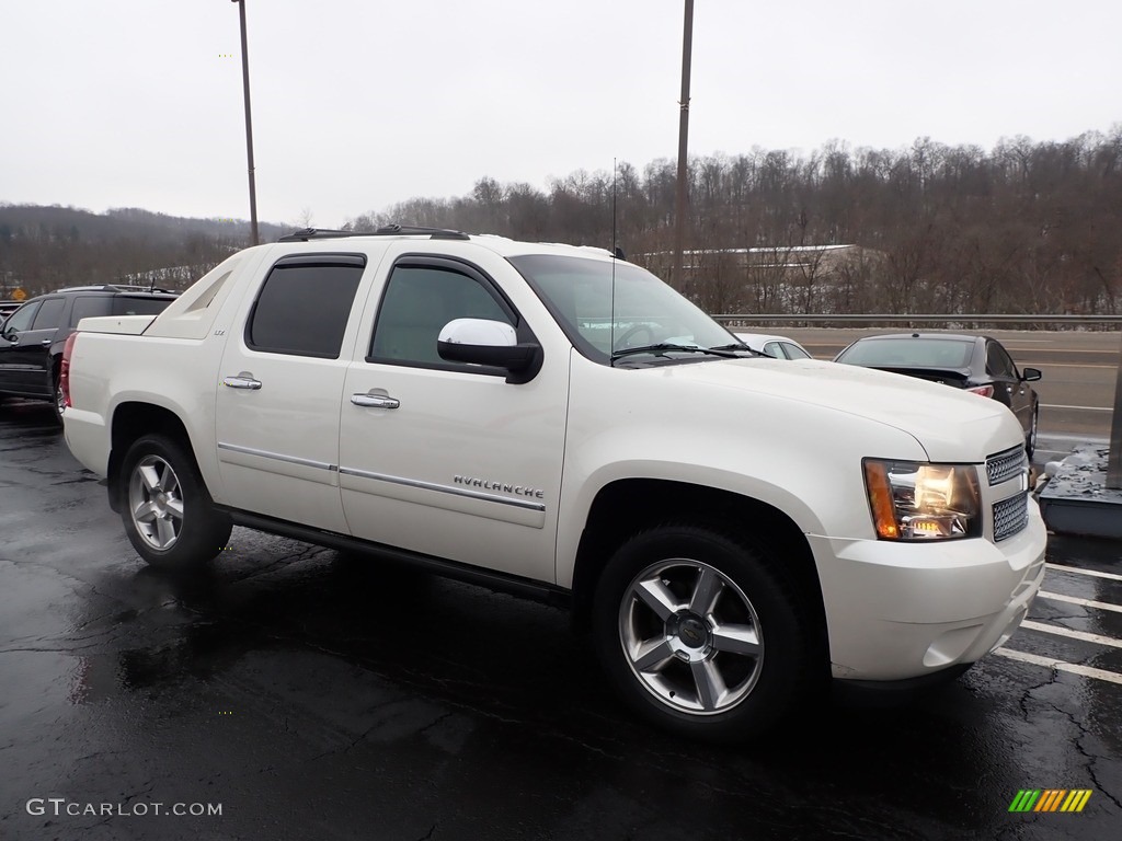 2012 Avalanche LTZ 4x4 - White Diamond Tricoat / Dark Cashmere/Light Cashmere photo #4