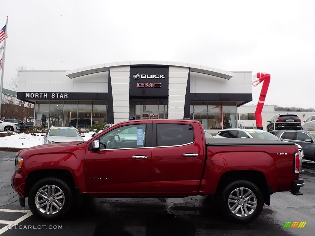 2017 Canyon SLT Crew Cab 4x4 - Red Quartz Tintcoat / Jet Black photo #1