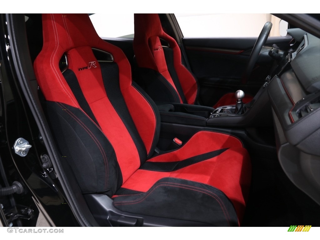 2018 Civic Type R - Crystal Black Pearl / Type R Red/Black Suede Effect photo #19