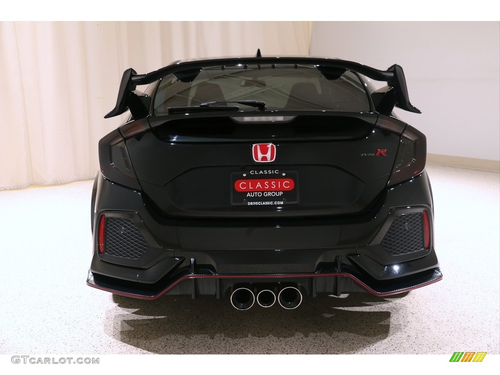 2018 Civic Type R - Crystal Black Pearl / Type R Red/Black Suede Effect photo #22