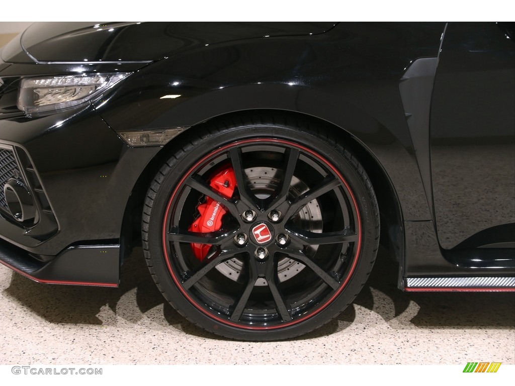 2018 Civic Type R - Crystal Black Pearl / Type R Red/Black Suede Effect photo #24