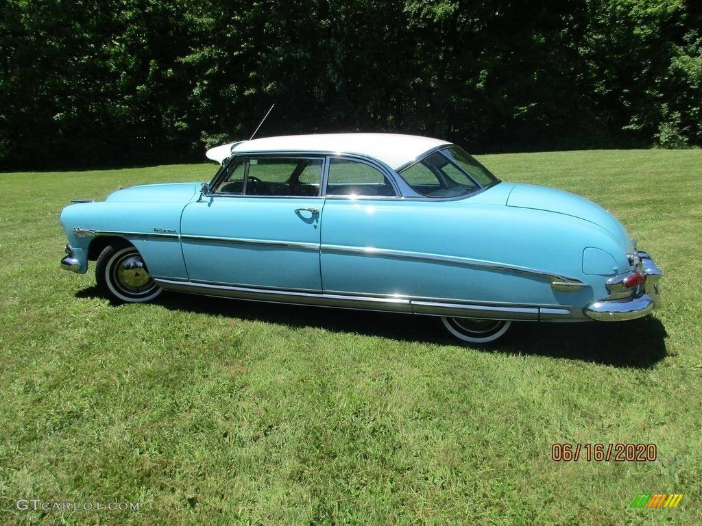 1952 Hornet Hollywood - Sky Blue / Beige/White photo #7