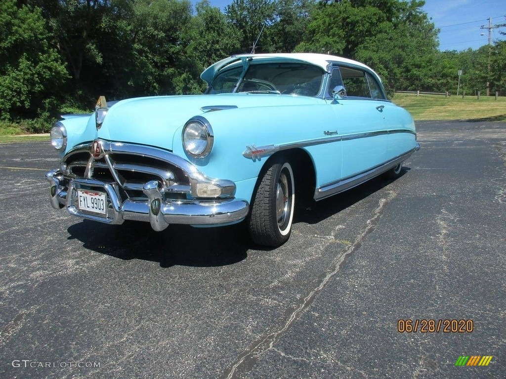 1952 Hornet Hollywood - Sky Blue / Beige/White photo #10