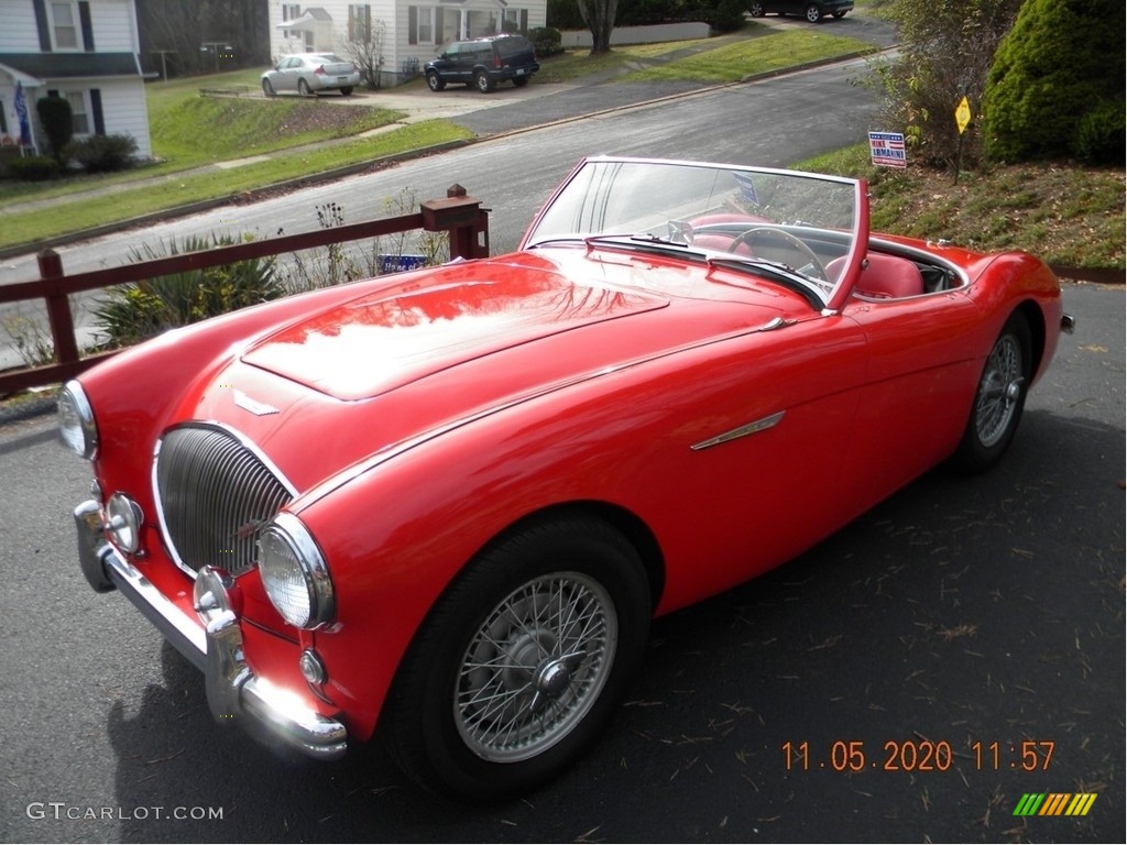 Red 1954 Austin-Healey 100 Convertible Exterior Photo #140583780