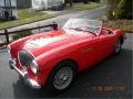 Red 1954 Austin-Healey 100 Convertible Exterior