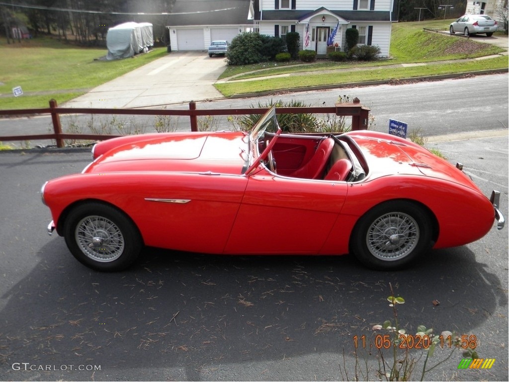 Red 1954 Austin-Healey 100 Convertible Exterior Photo #140583876