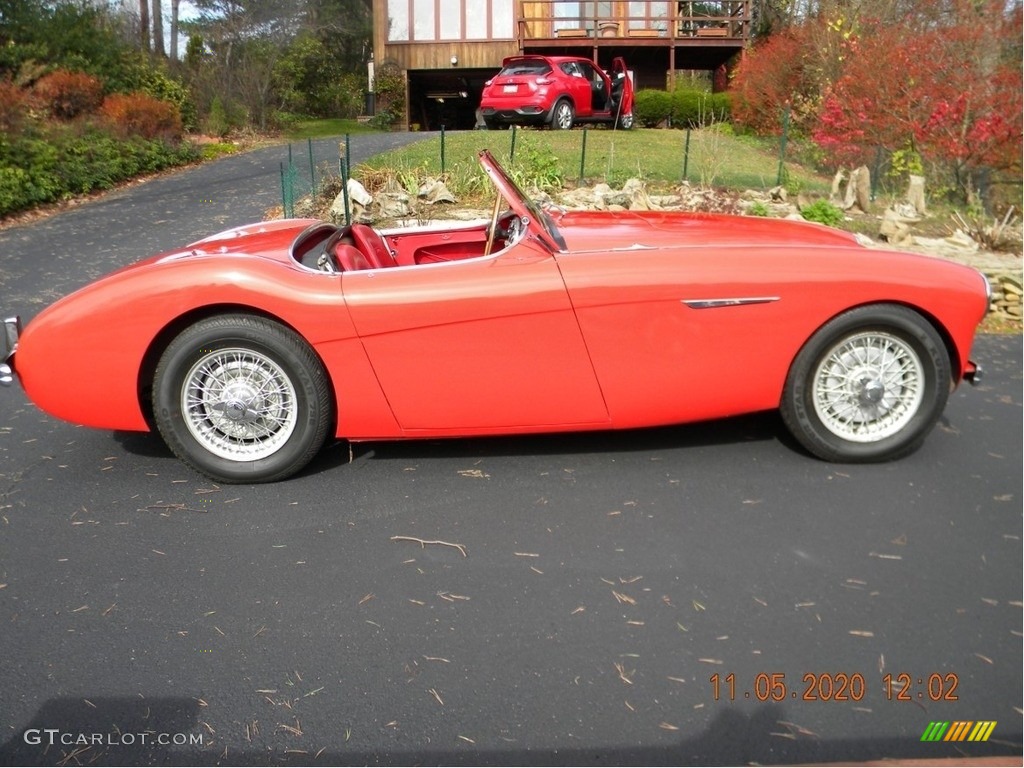 Red 1954 Austin-Healey 100 Convertible Exterior Photo #140583963