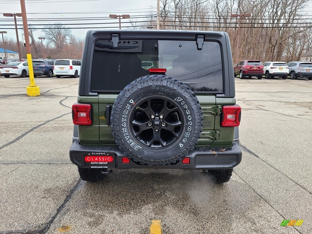 2021 Wrangler Unlimited Willys 4x4 - Sarge Green / Black photo #11