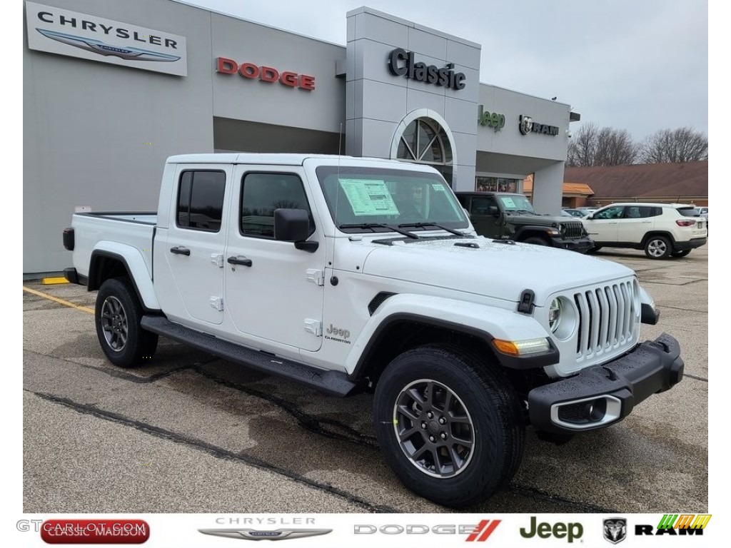 2021 Gladiator Overland 4x4 - Bright White / Black photo #1