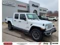 2021 Bright White Jeep Gladiator Overland 4x4  photo #1